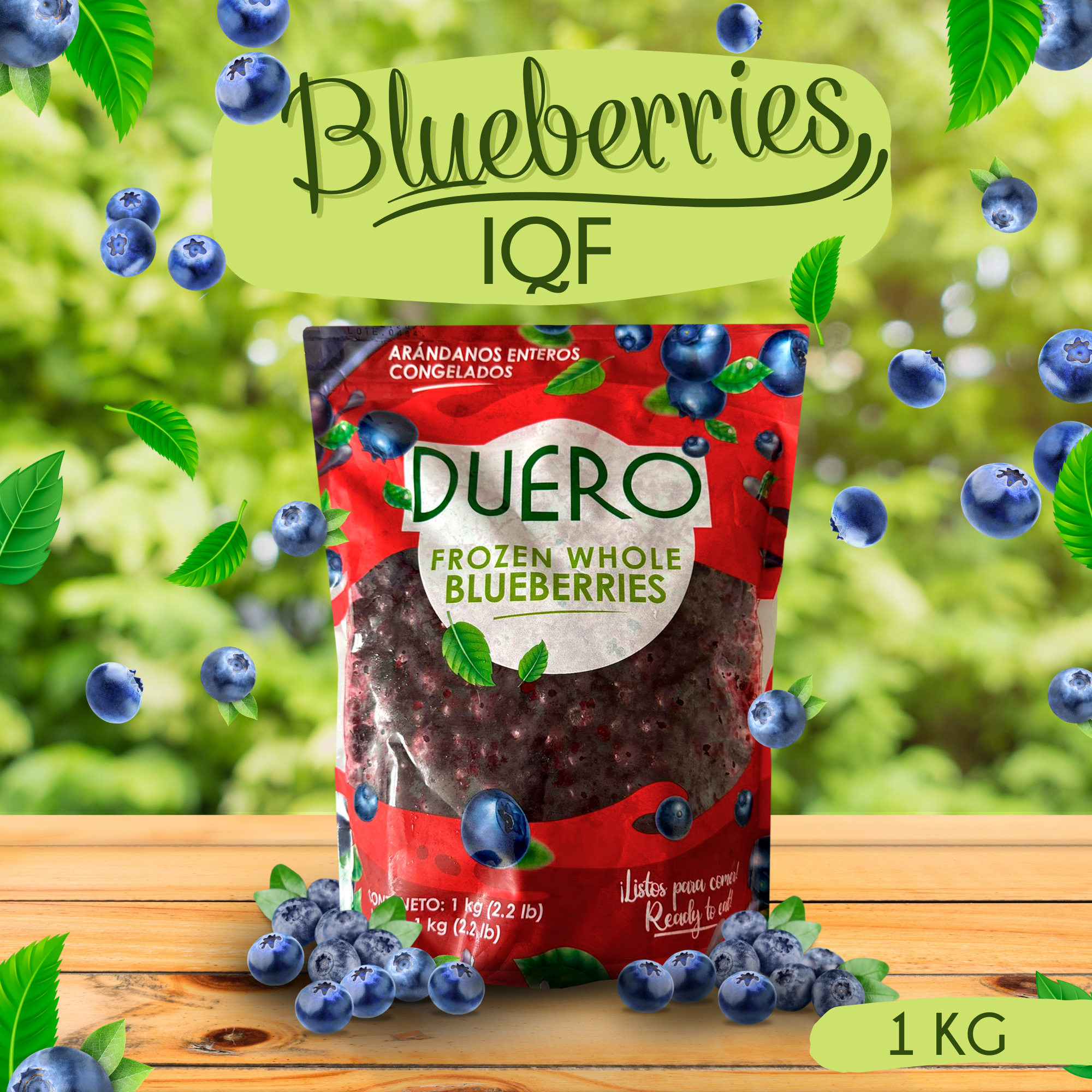 Productos inicio - Blueberries IQF inglés